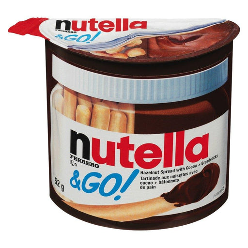 Nutella Ferrero Lot de 32 petits pots à tartiner, au chocolat, en verre, 25  g, fait de crème de nougat aux noisettes : : Epicerie