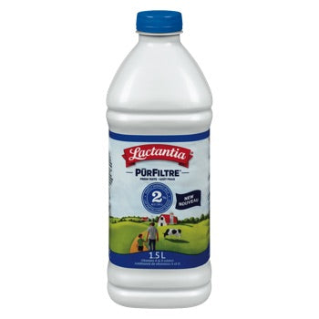 LACTANTIA, PUR FILTRE MILK ORGANIC 2%, 1.5 L — Delivurr