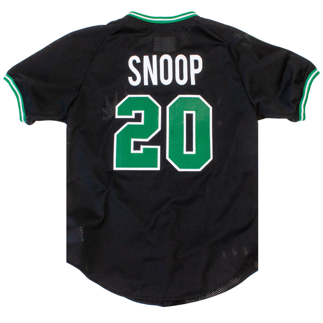 green and black baseball jersey