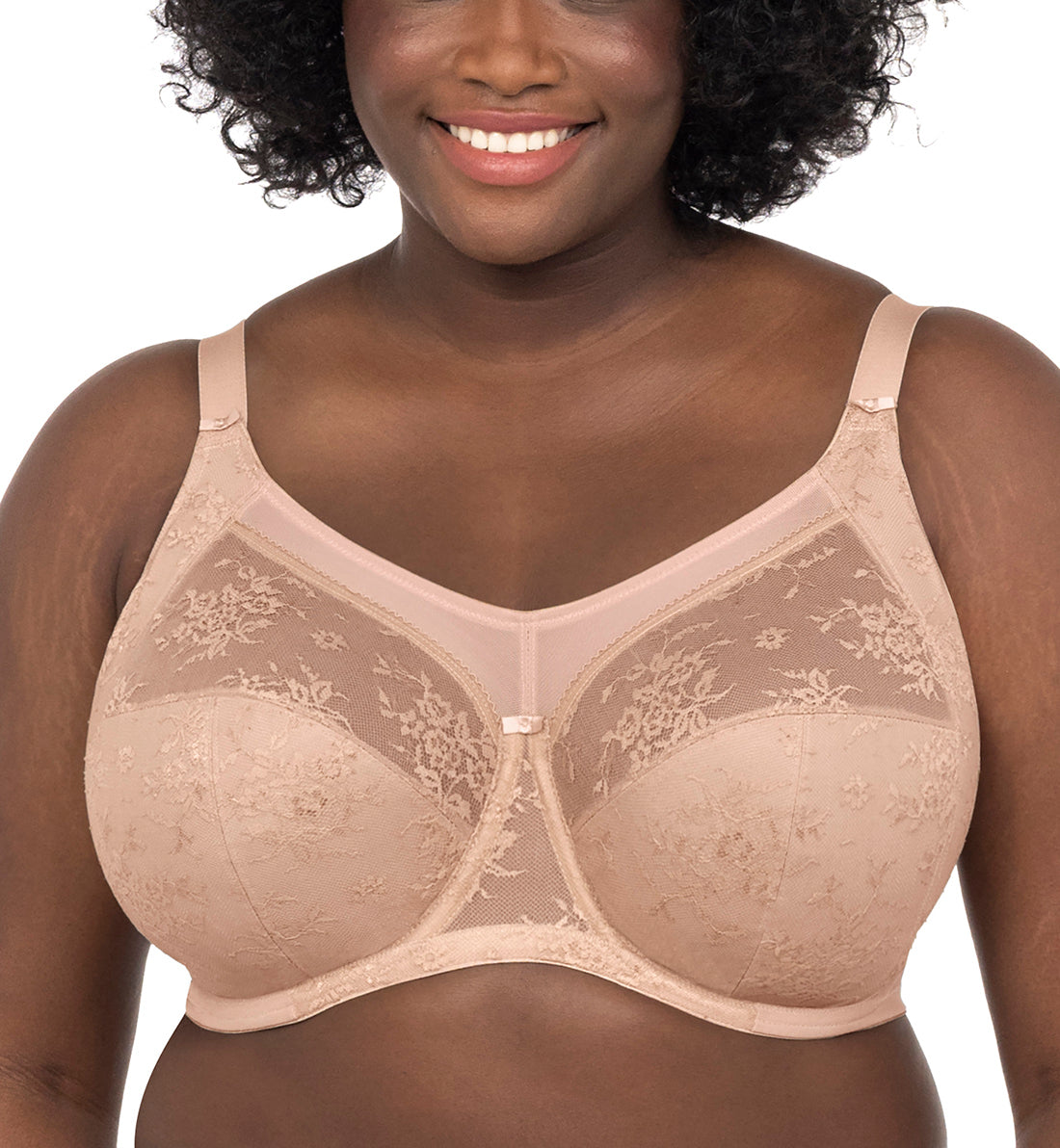 Goddess Womens Adelaide Plus-Size Banded Underwired Bra, 36H, Sand