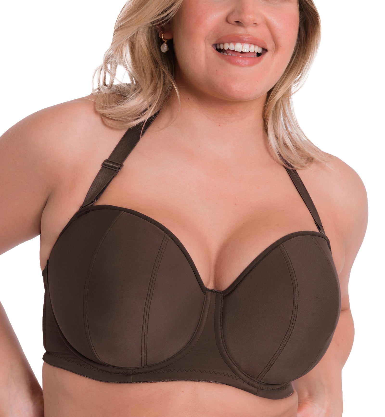 32E Curvy Kate Luxe Strapless Multiway Full Coverage Underwire Bra CK2601