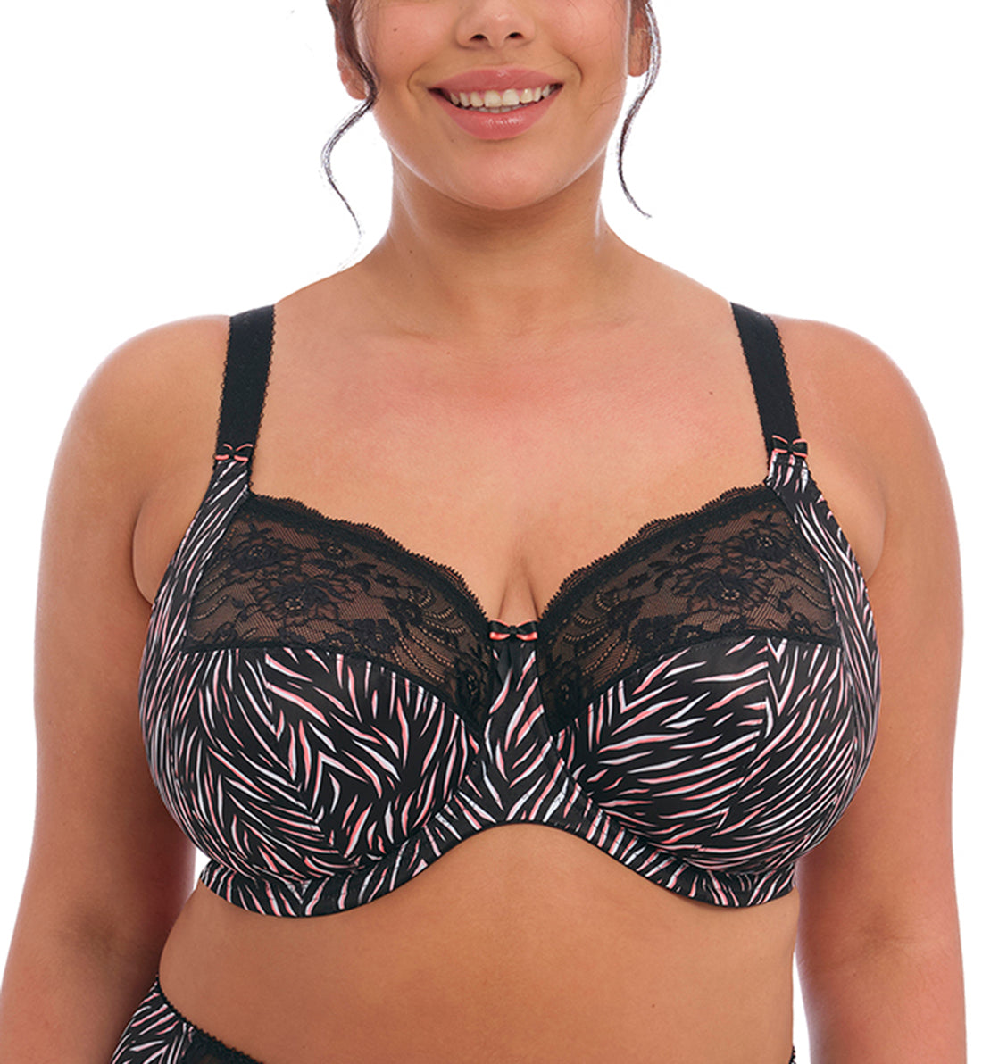 Elomi Morgan Stretch Lace Banded Underwire Bra (4110)- Moonlight Meado -  Breakout Bras