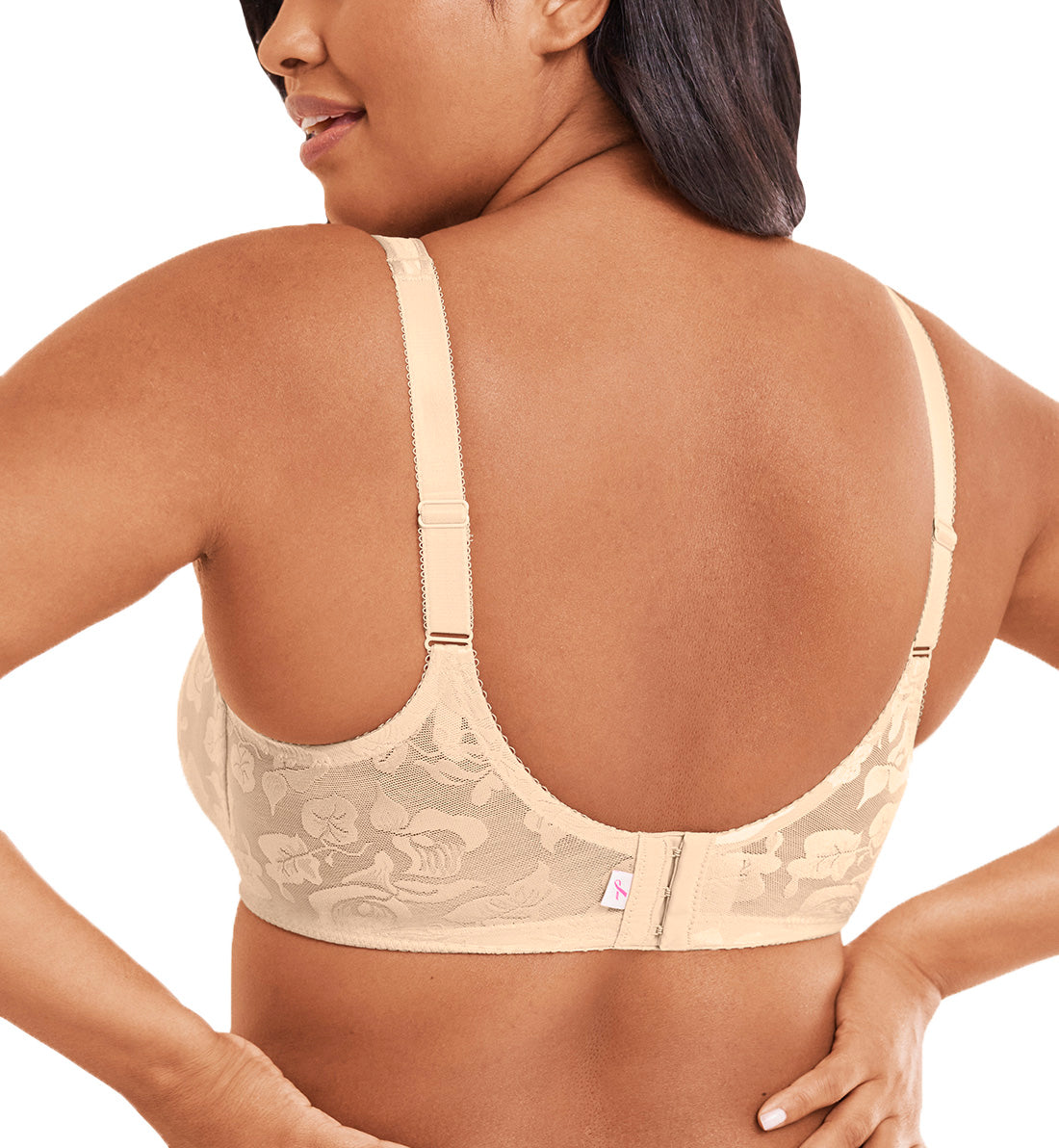 Wacoal Halo Lace Seamless Underwire J-Hook Bra Natural Nude