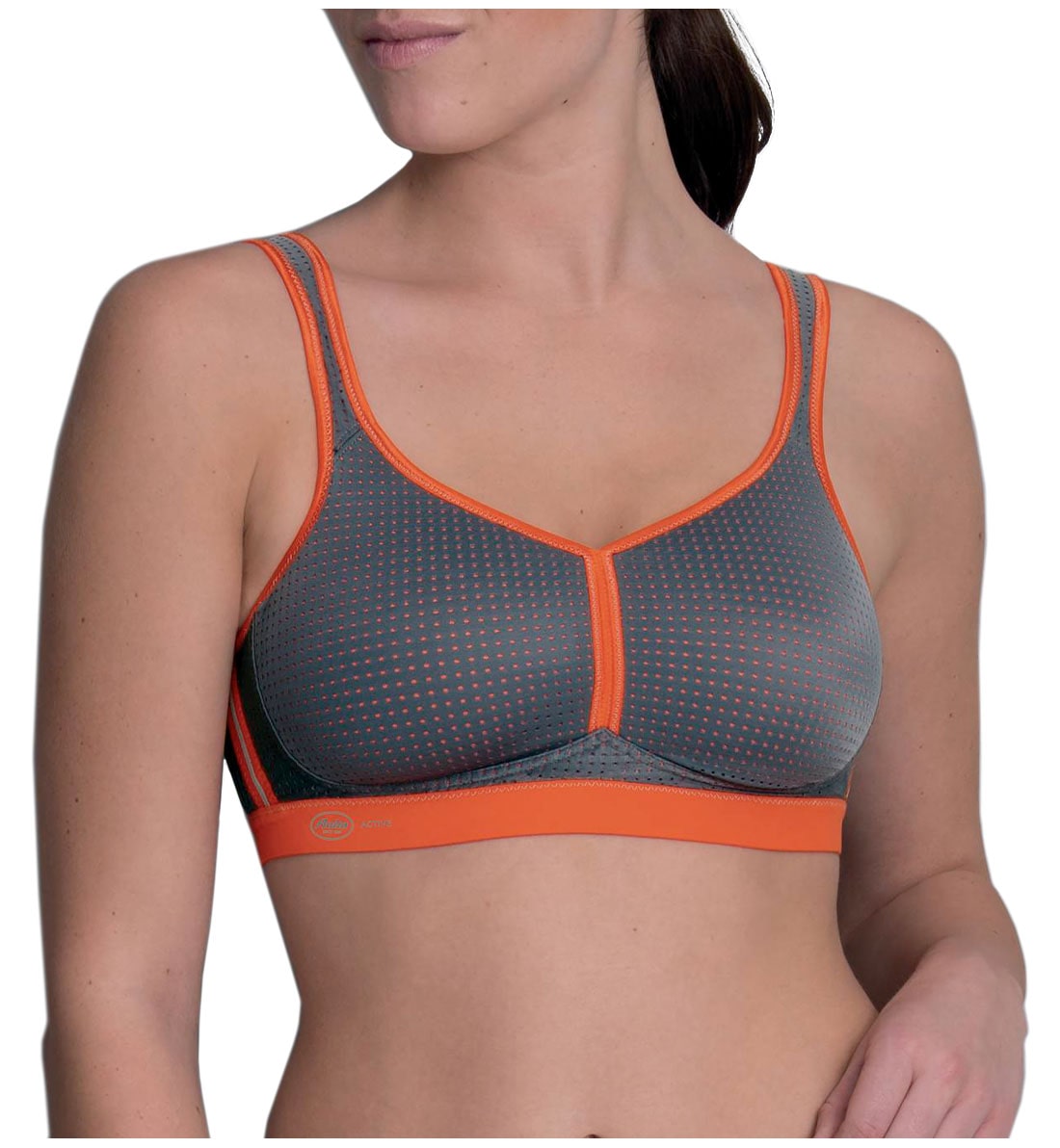 Anita Performance Mesh Max Support Softcup Sports Bra (5566)- Black/An -  Breakout Bras