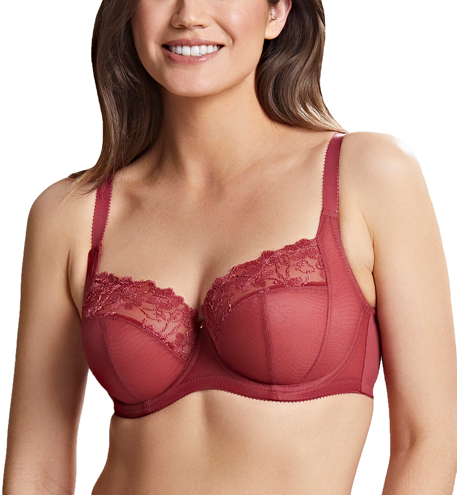 Panache Allure Stretch Lace Full Cup Underwire Bra (10765)- Ivory