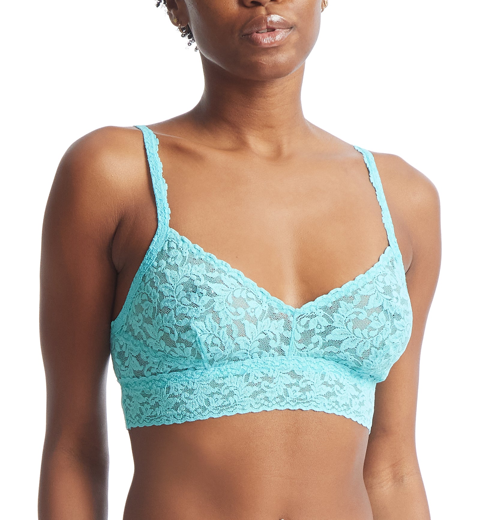 hanky panky Women's Bold Blooms V-Neck Retro Bralette