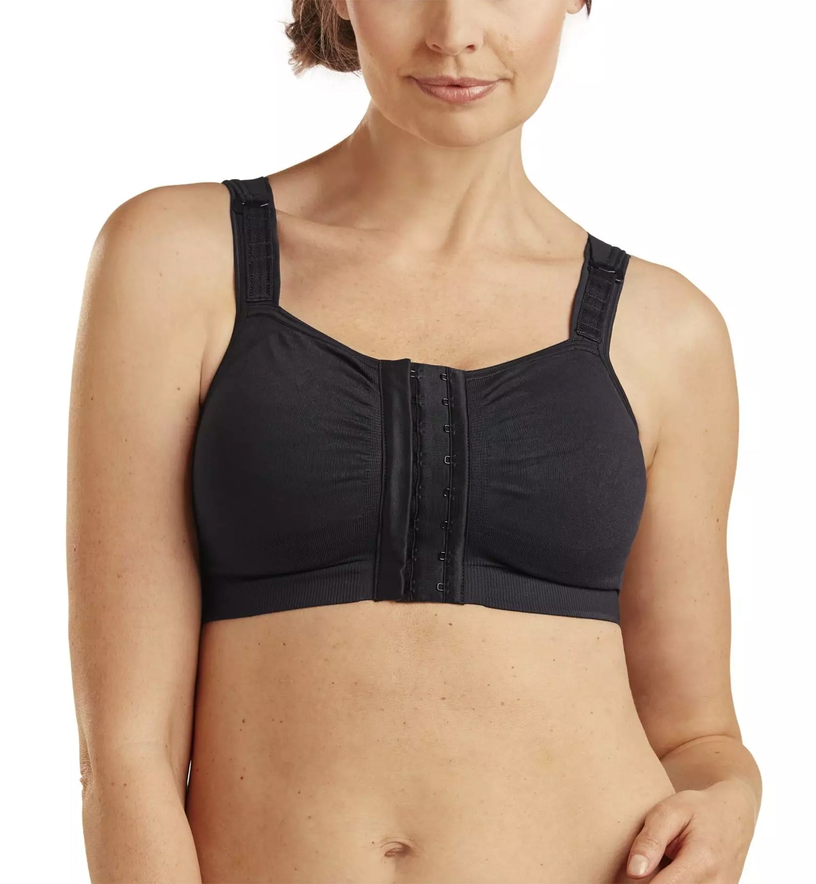 Carefix Ava Seamless Front Close Post-Op Surgical Bra (3444)- White -  Breakout Bras