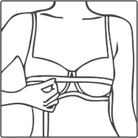 Step 3: Measure your bust line.