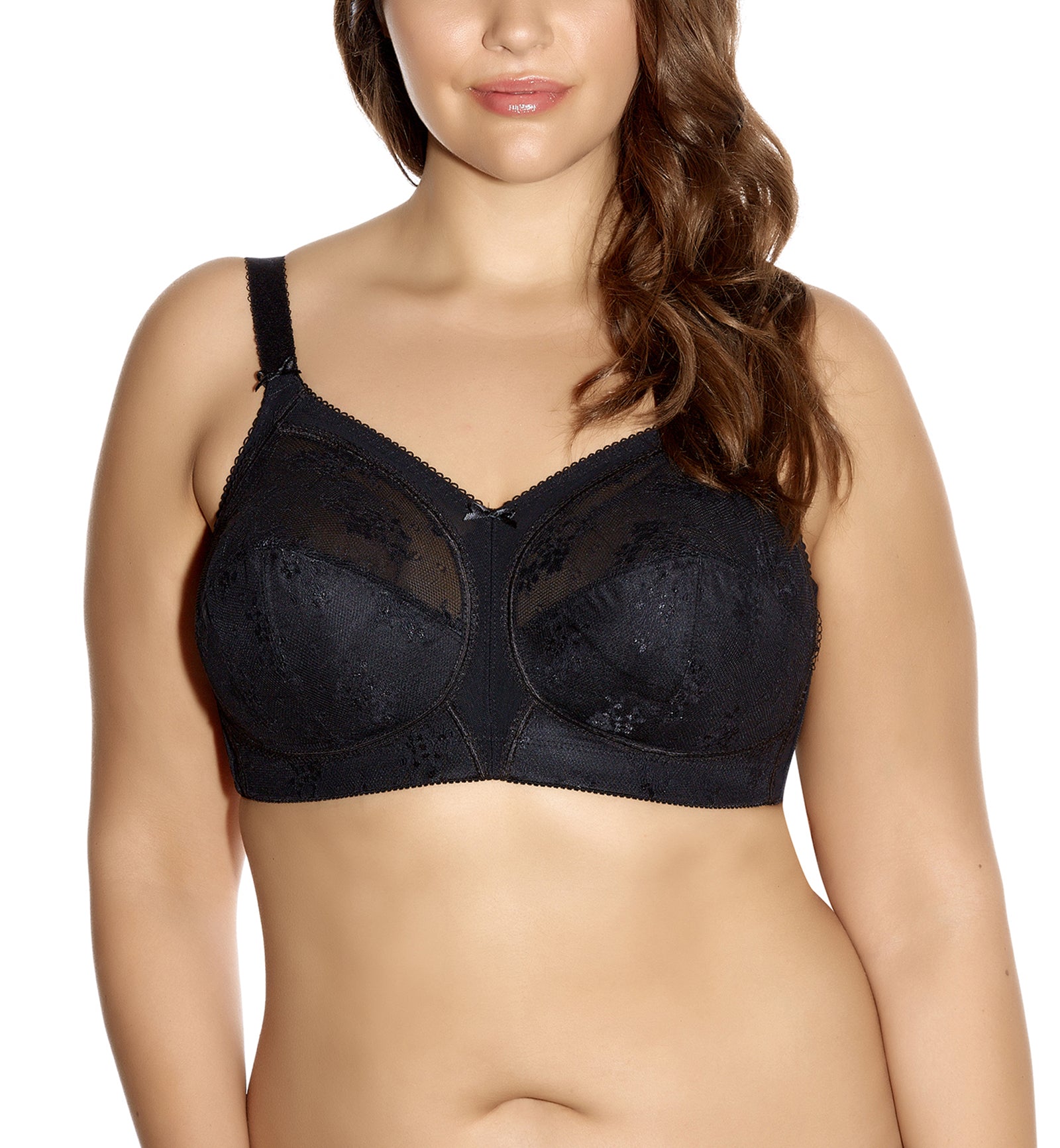 Goddess Alice Underwire Full Cup Bra (6041)- Black - Breakout Bras