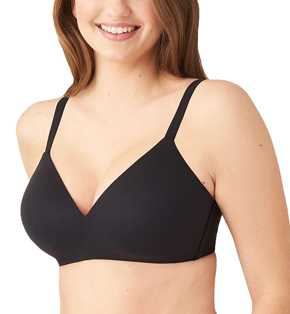 Wacoal How Perfect Wire Free Contour T-Shirt Bra (852189)- Black - Breakout  Bras