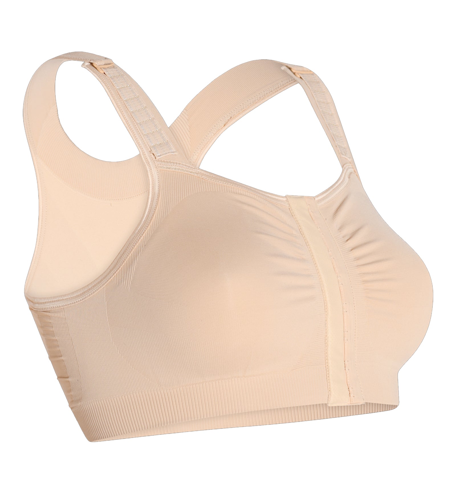 Carefix Ava Seamless Front Close Post-Op Surgical Bra (3444)- White -  Breakout Bras