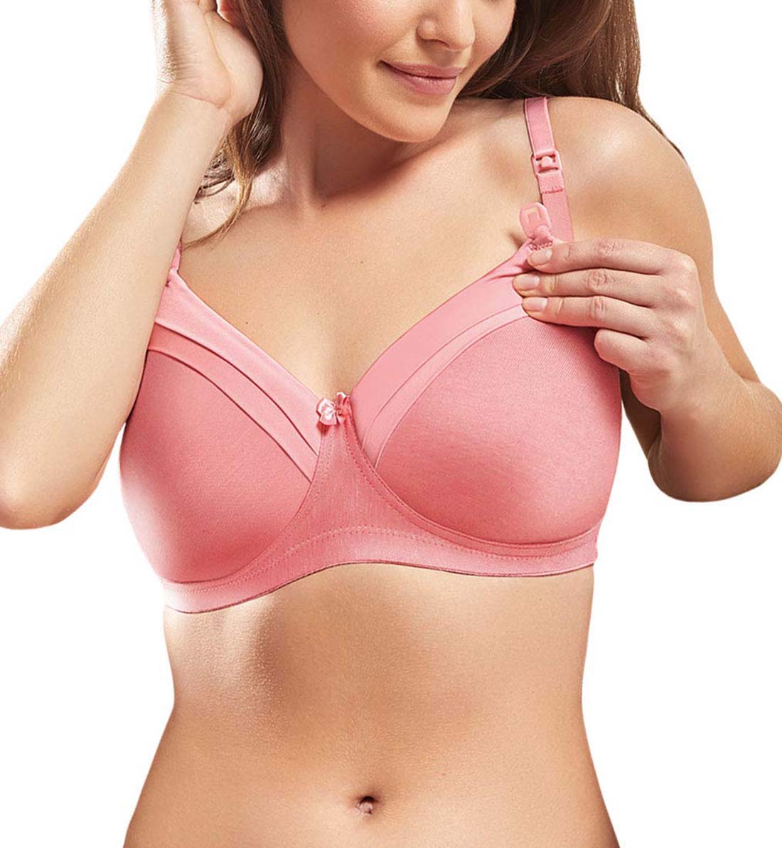 Plain Nursing Sweety D Cup Red Cotton Bra at Rs 279/piece in Mumbai