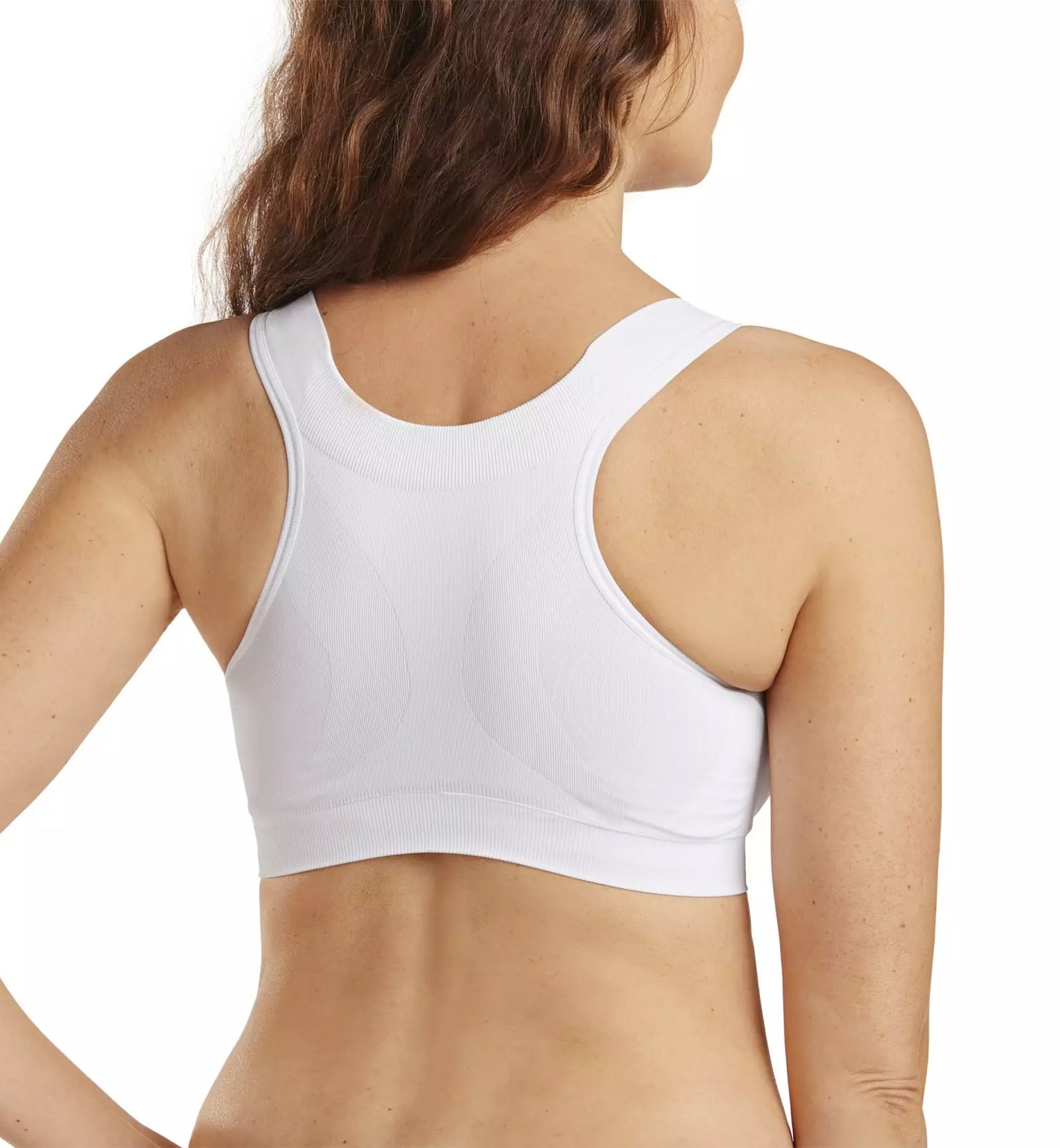 Carefix Ava Seamless Front Close Post-Op Surgical Bra (3444)- White -  Breakout Bras
