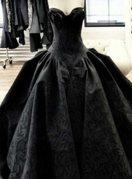 Black Gothic Corset Wedding Gown