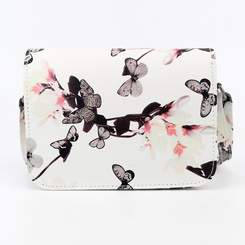 Bags Handbags Women Famous s Butterfly Flower Print PU Leather Shoulder Messenger Bag bolsos femenin