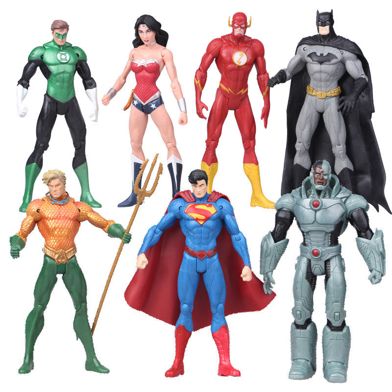 justice league 7 pack action figure box set