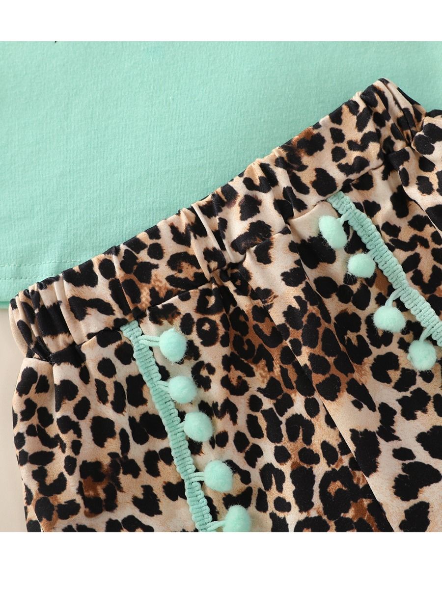 leopard 2 piece outfit