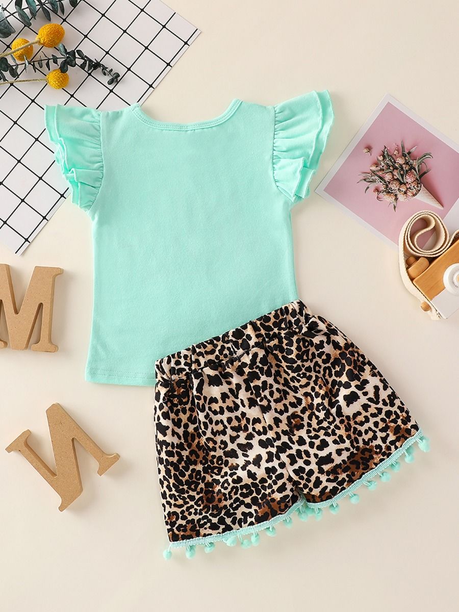 leopard 2 piece outfit