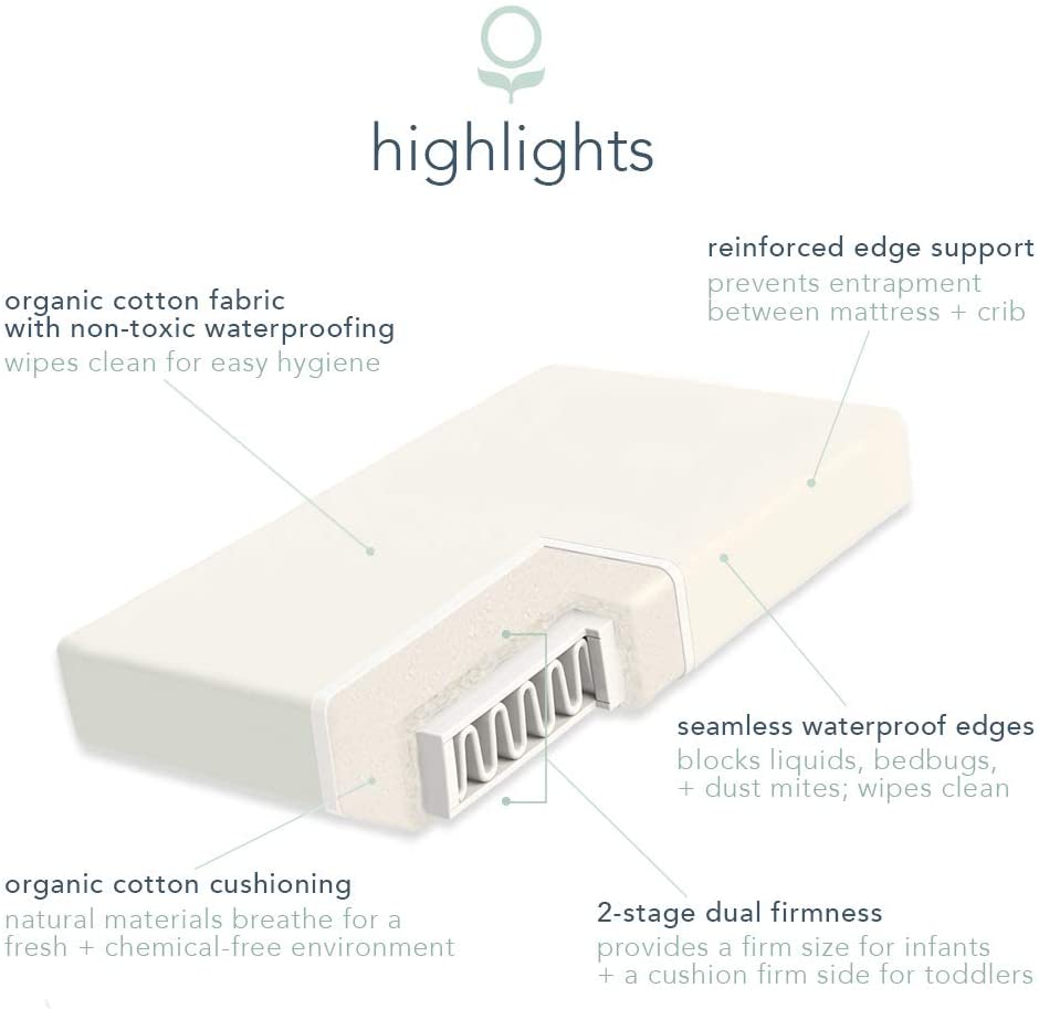 naturepedic dual firmness crib mattress