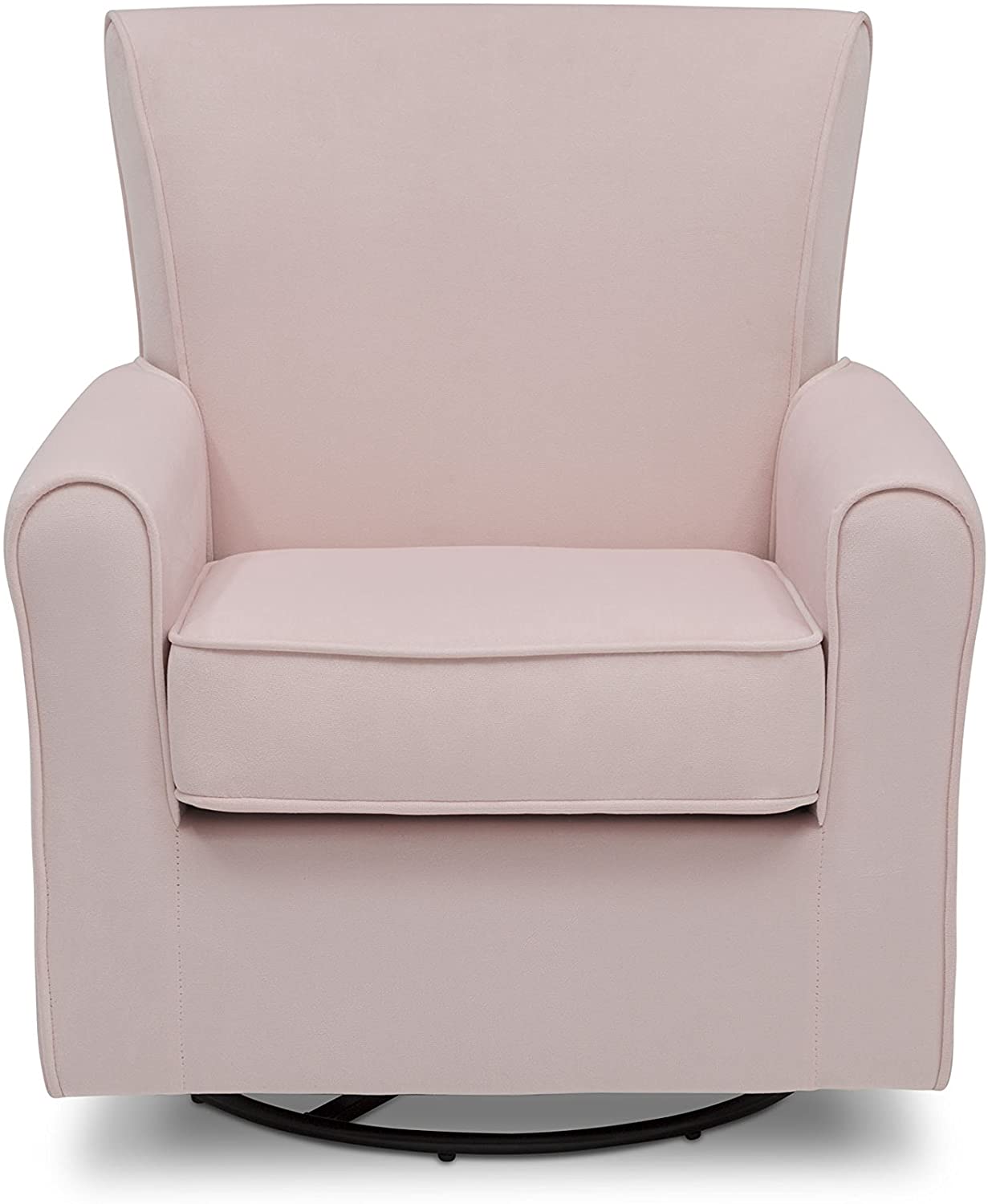 delta children emerson upholstered glider swivel rocker chair