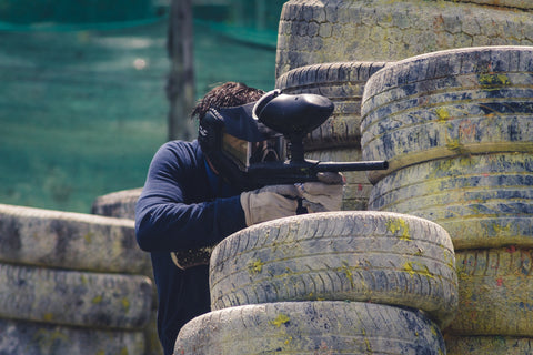 Tactical play helps during a paintball game