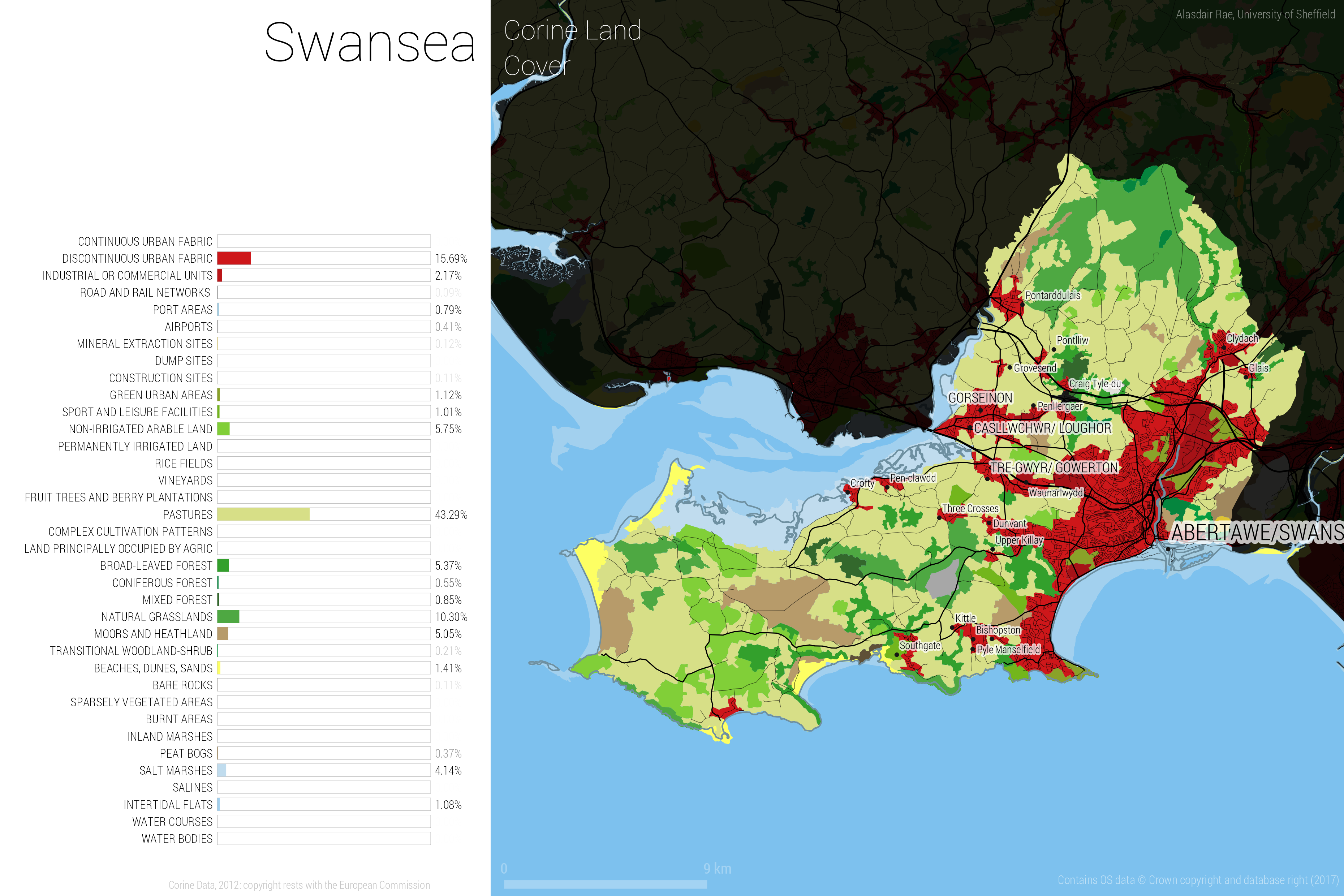 swansea map