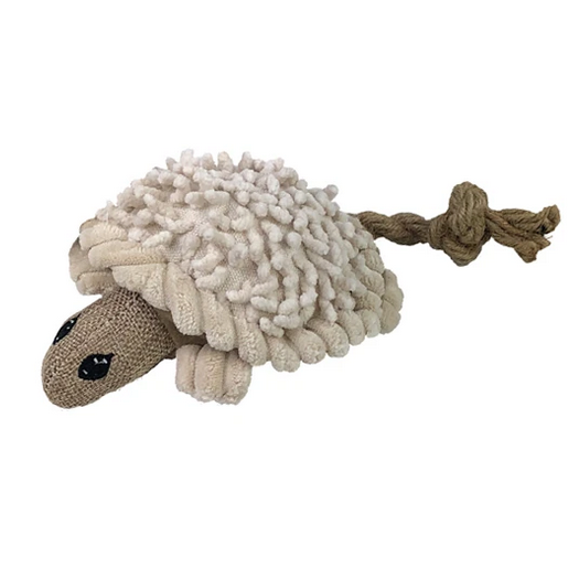 Natural Knubby Plush Turtle Dog Toy | Fuzzy Creek Pet Supplies