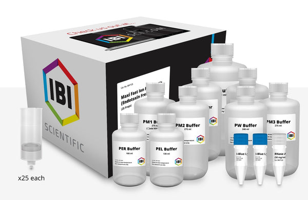 Maxi Fast-Ion Plasmid Kit | Endotoxin-Free | IBI Scientific