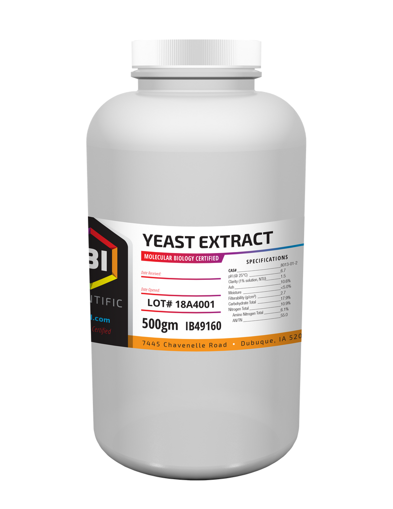 Yeast Extract Culture Media Microbiology Ibi Scientific 9728