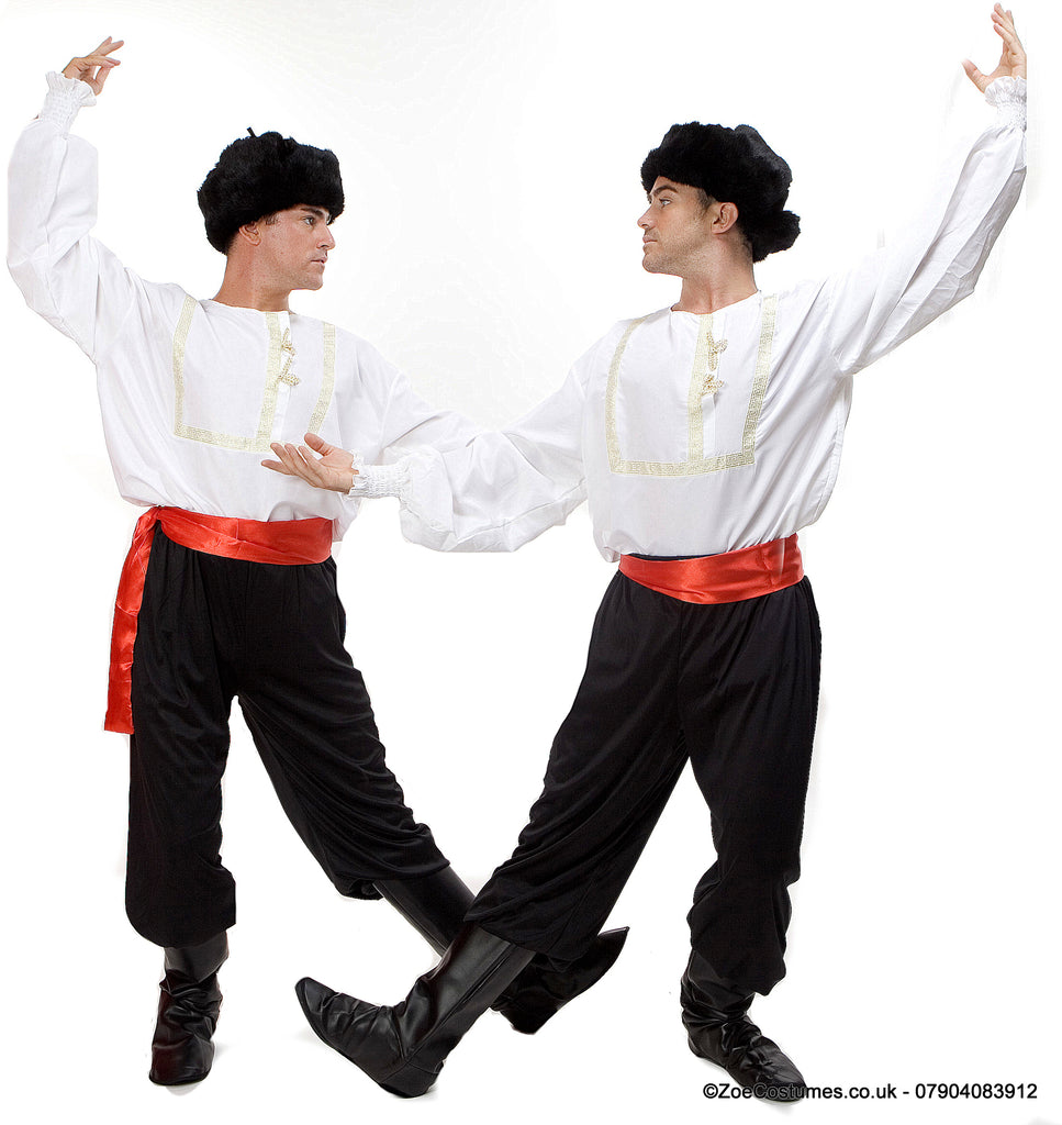Russian Cossack Costume Hire | Hopak Dance fancy dress Costume for Ren