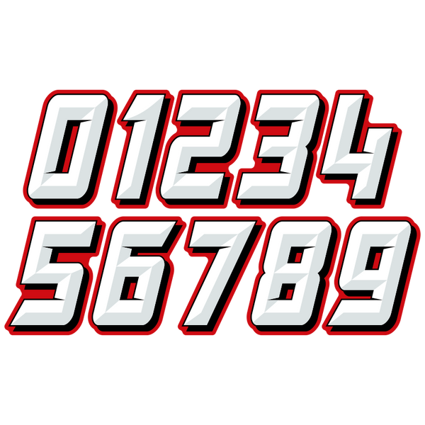 The gallery for Racing Number Fonts 7