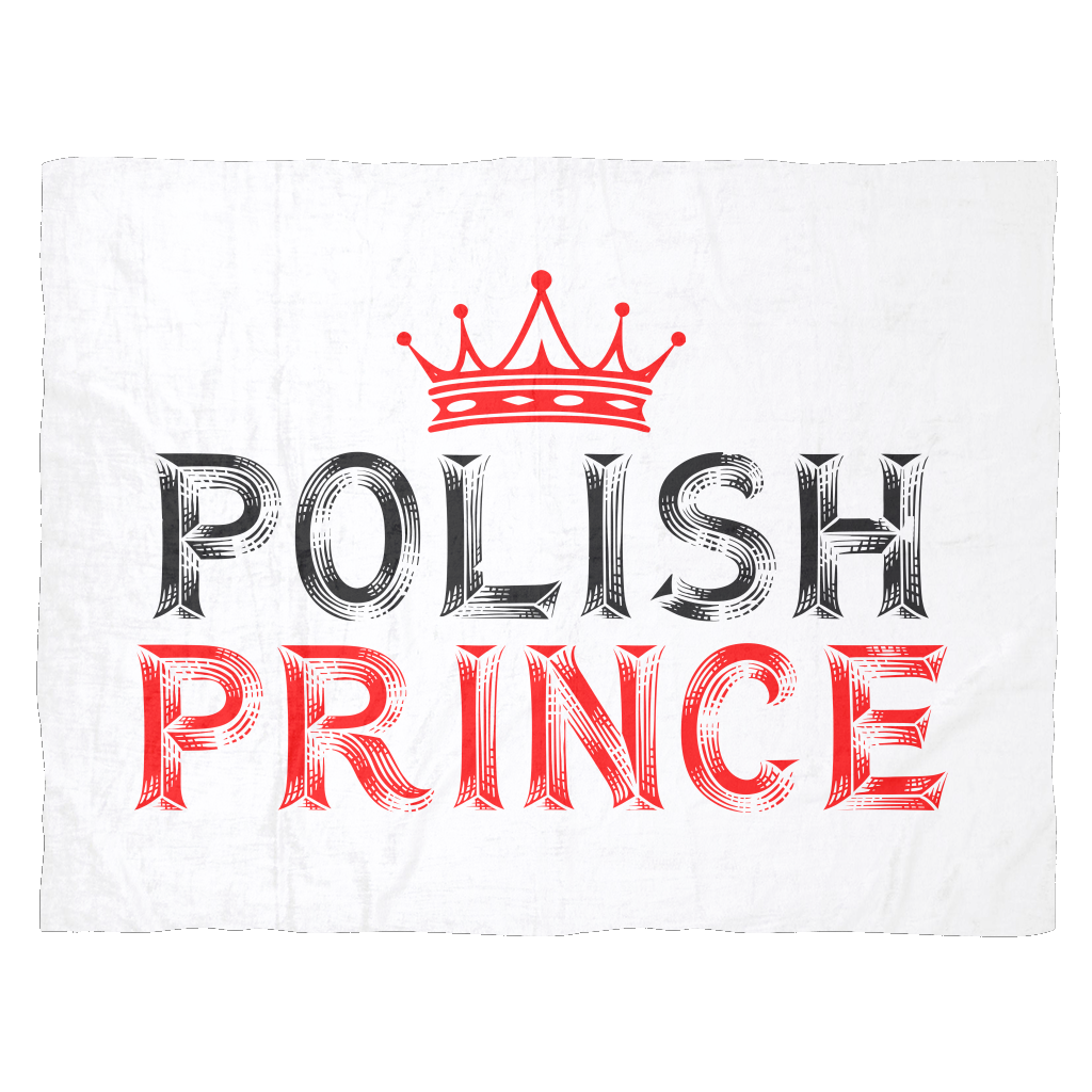 Polish Prince Fleece Blanket My Polish Heritage