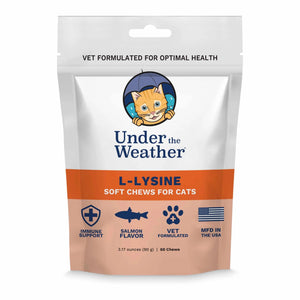 Under the Weather Cat L-Lysine Chews 60 ct. - Cats of Coventry
