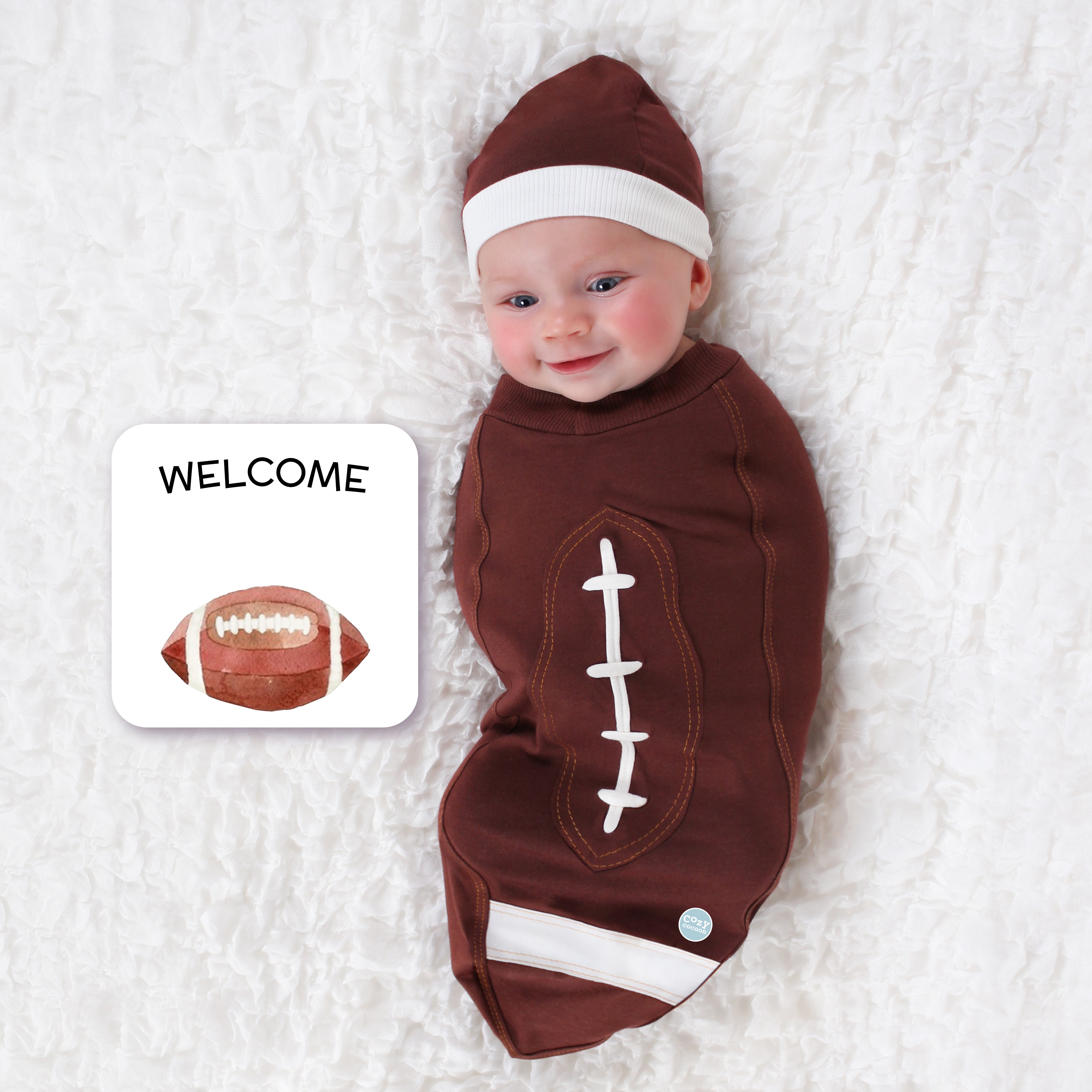 Football Baby Cozy Cocoon