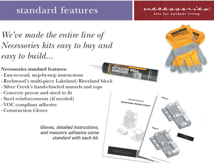 Outdoor Fireplace Kits Components