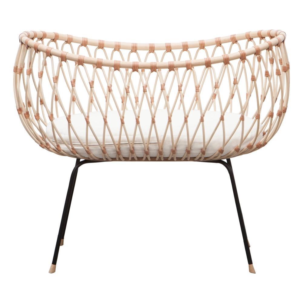 rattan crib