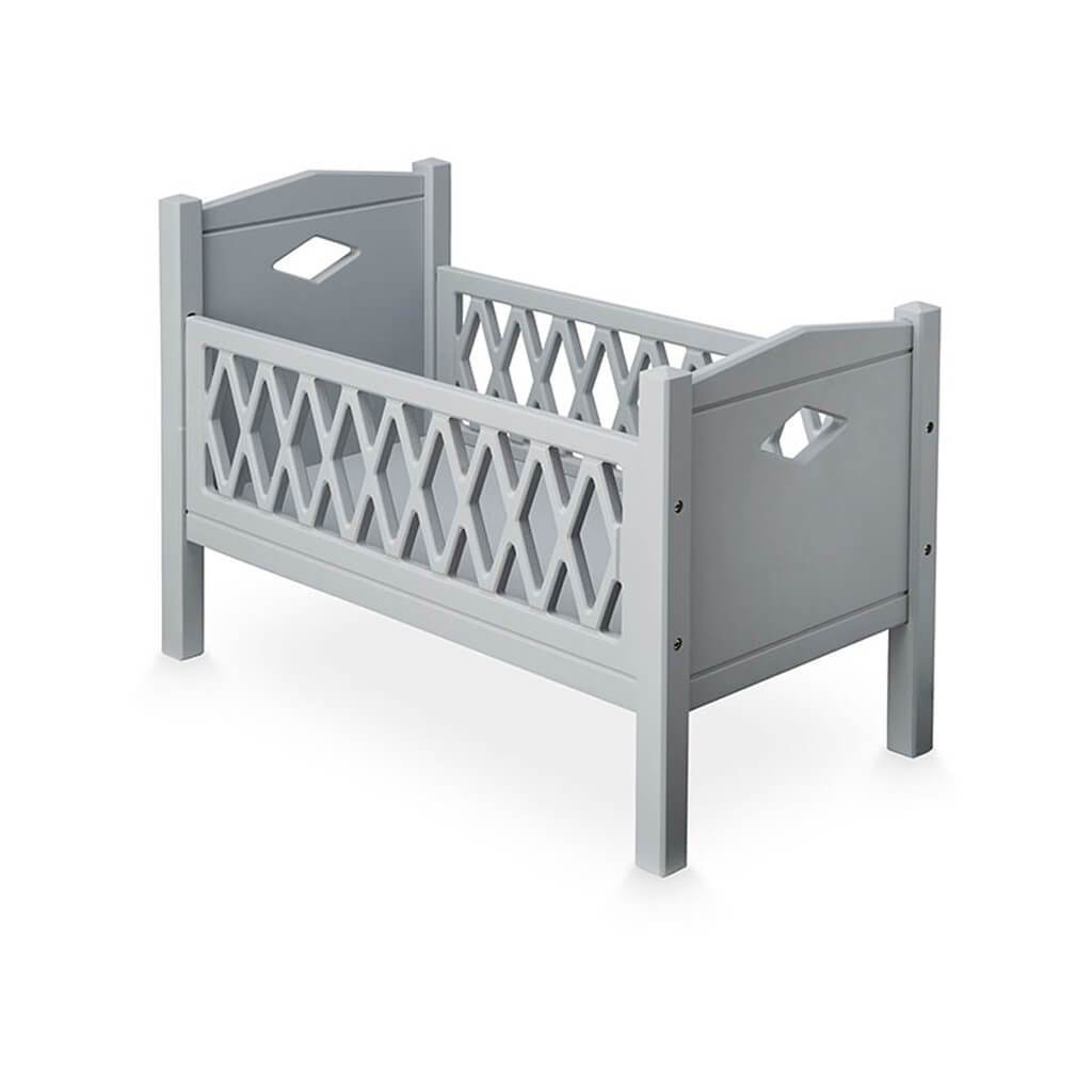 grey cot bed