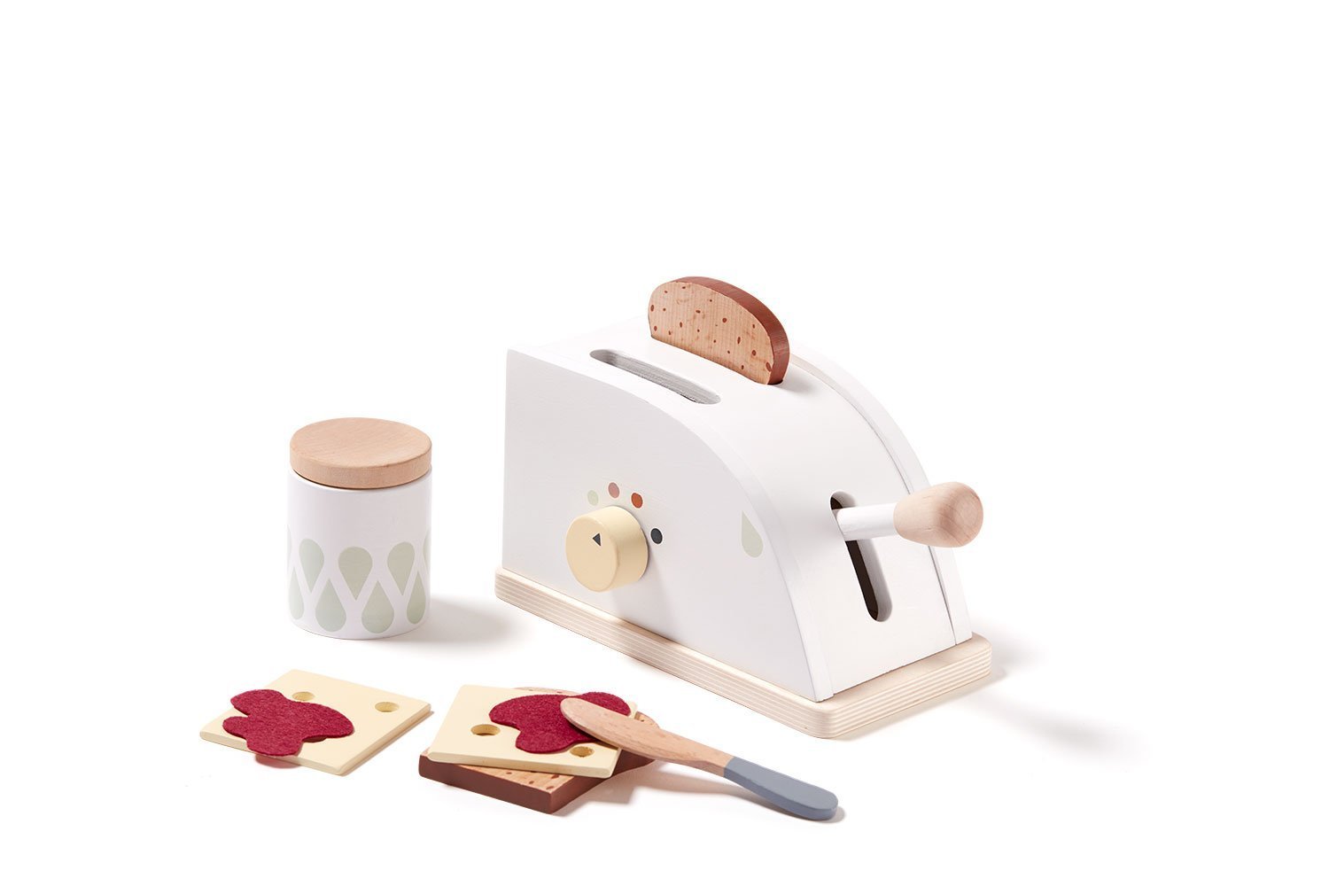 wooden toaster set