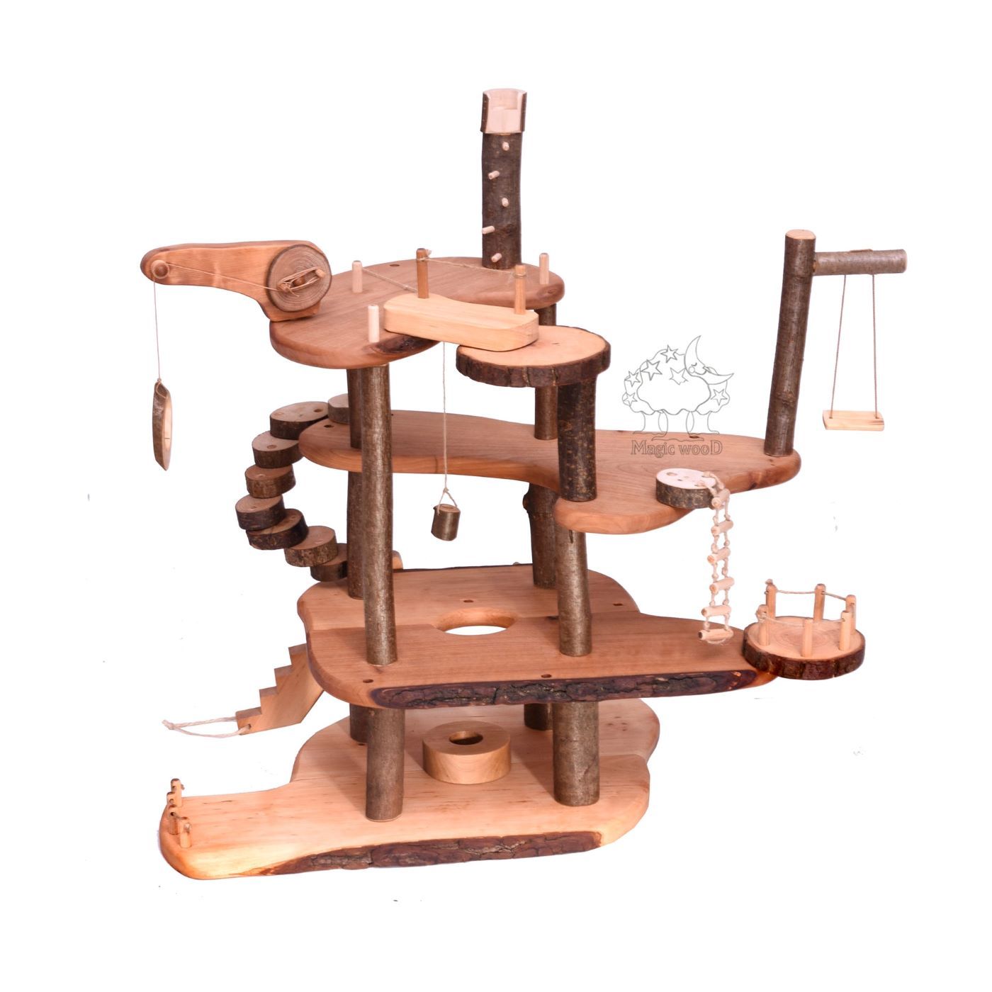 wooden toy treehouse