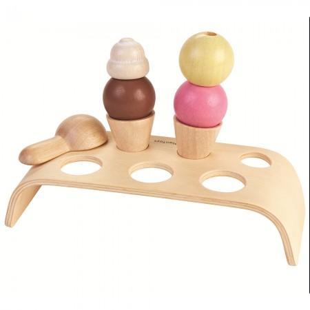 wooden play ice cream