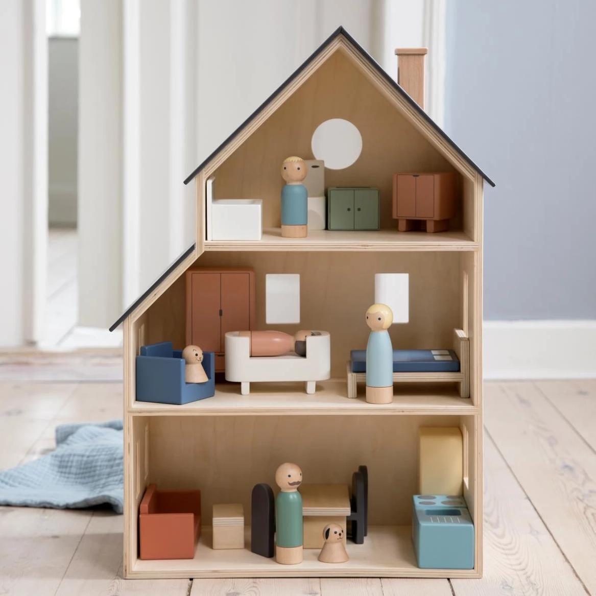 plywood dolls house