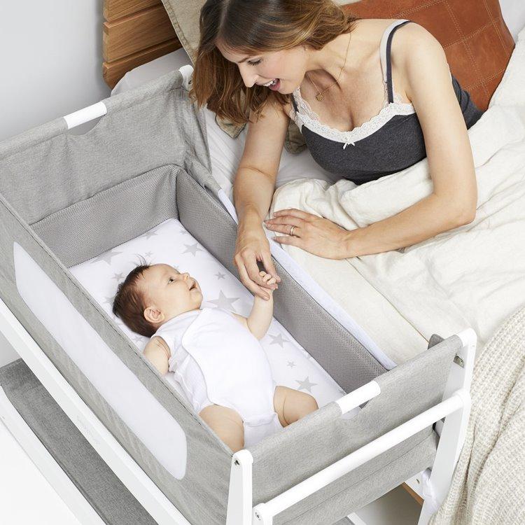 SnuzPod 4 - Bedside Crib 3 in 1 in Dusk 