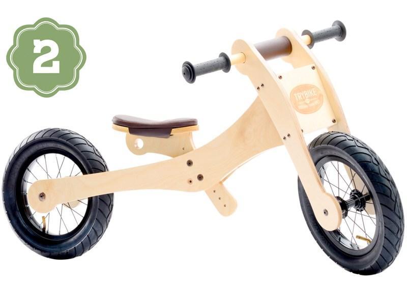 wooden balance trike