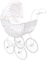 dolls pram wicker