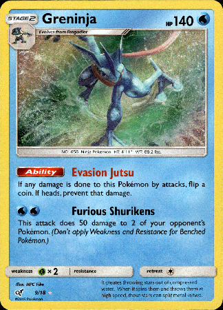 Greninja 918 Detective Pikachu Holo