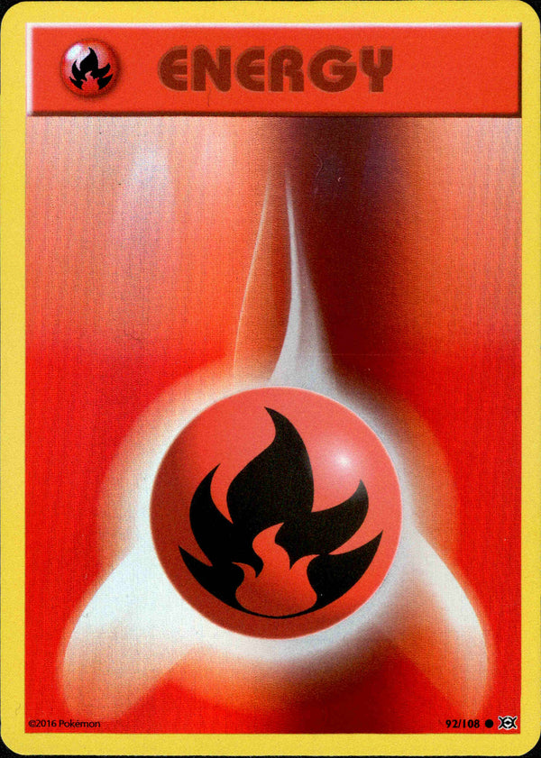 Collectible Card Games Rh Pokemon Cards Xy Evolutions Fire Energy 92 108 Common Collectables Sloopy In