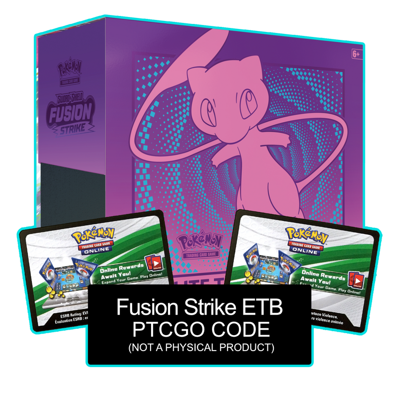 Fusion Strike Etb Sleeves And Deck Box Pokemon Tcg Live Code Card Cavern Trading Cards Llc
