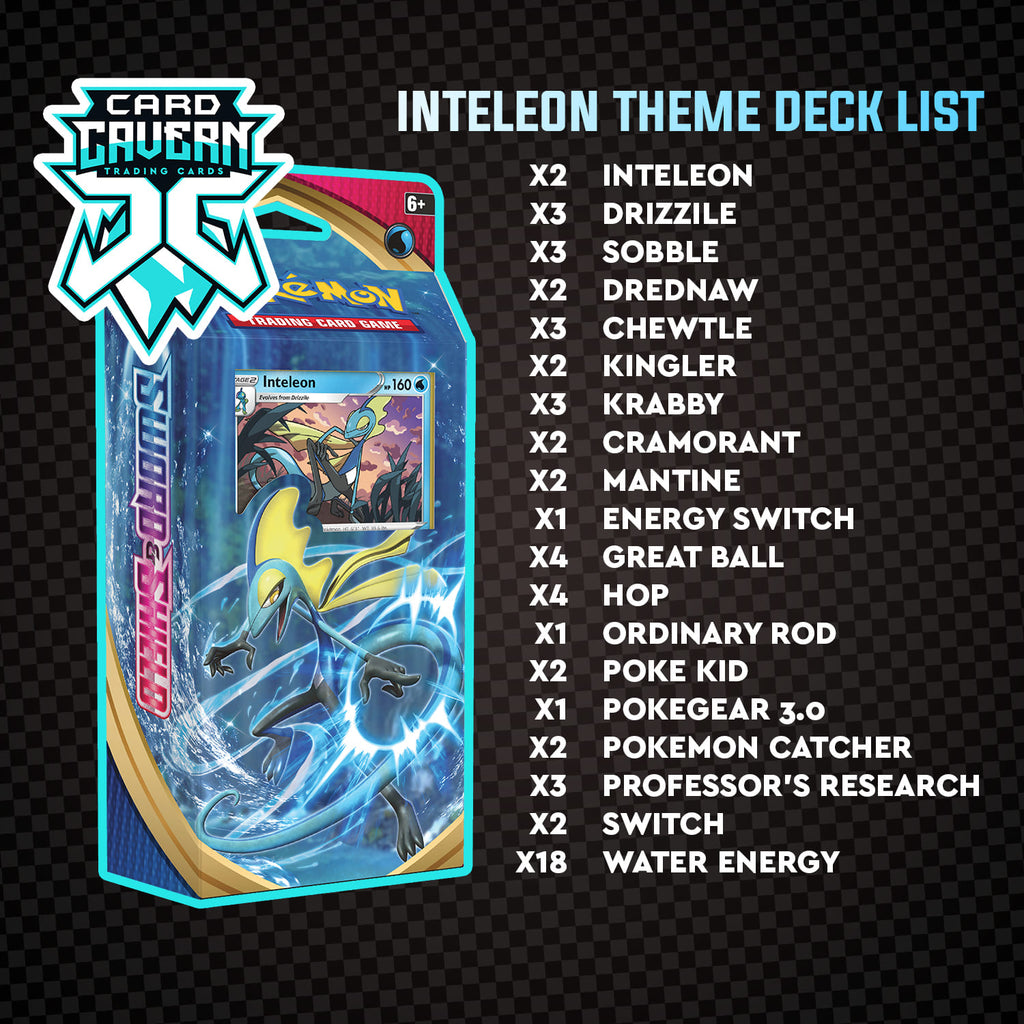 Inteleon Theme Deck - Sword & Shield - PTCGO Code - Card ...