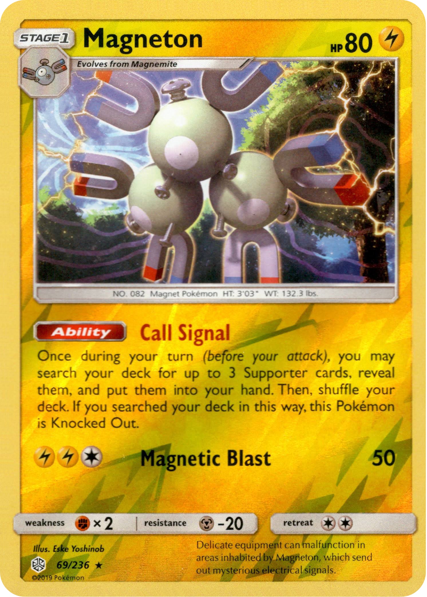 Magneton - 69/236 - Cosmic Eclipse - Reverse Holo - Card ...