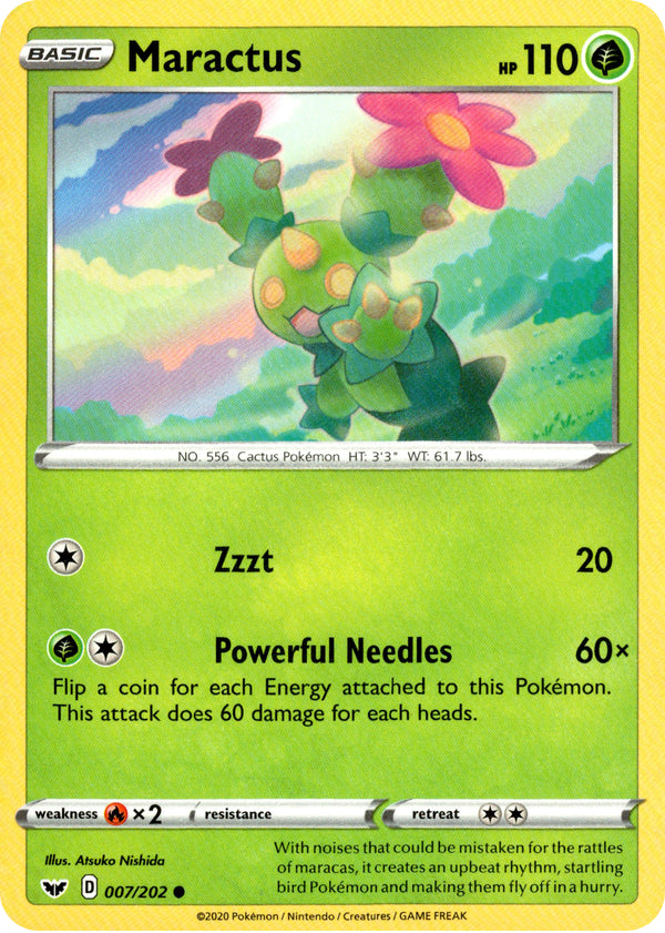 Pincurchin 77/202 NM in Portuguese Sword & Shield Pokémon TCG